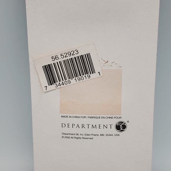 Dept 56 Christmas Ornament Village Mercury Glass House w/Hanger 52923 VTG New - Picture 6 of 6